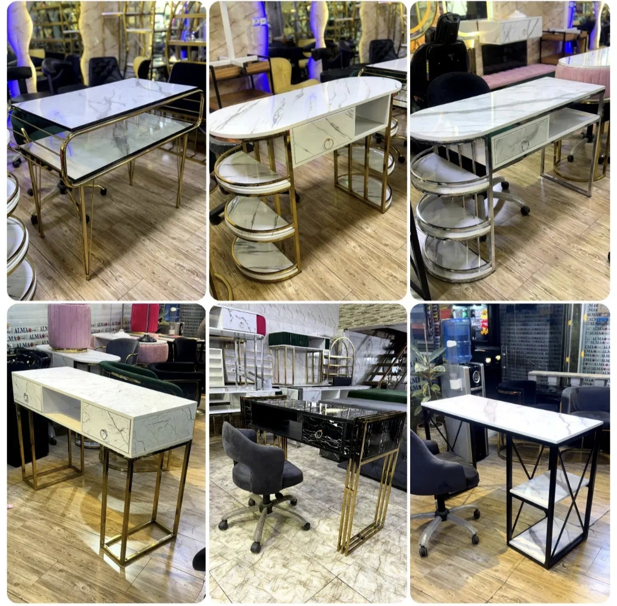 میزناخن تک نفره میزناخن طبقاتی میزناخن بغل پارچه