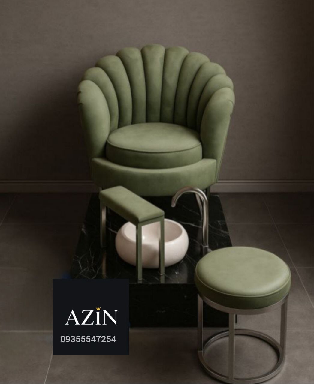 پدیکور،استیج پدیکور،مبل پدیکور صدفی